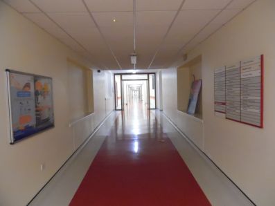 Hospital corridor, QEQM hospital, Margate.