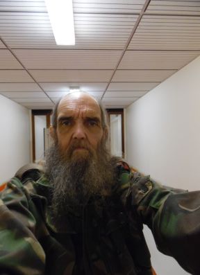 Me in a hospital corridor, QEQM hospital.