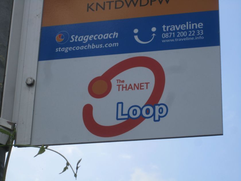Thanet Loop bus sign.