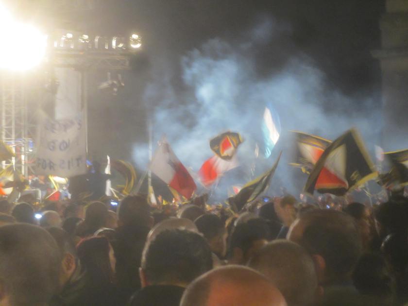 PN party rally, Valetta.